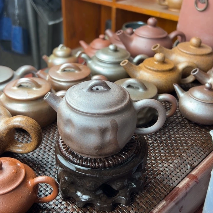 紫砂茶壶广*微瑕匣钵柴烧壶