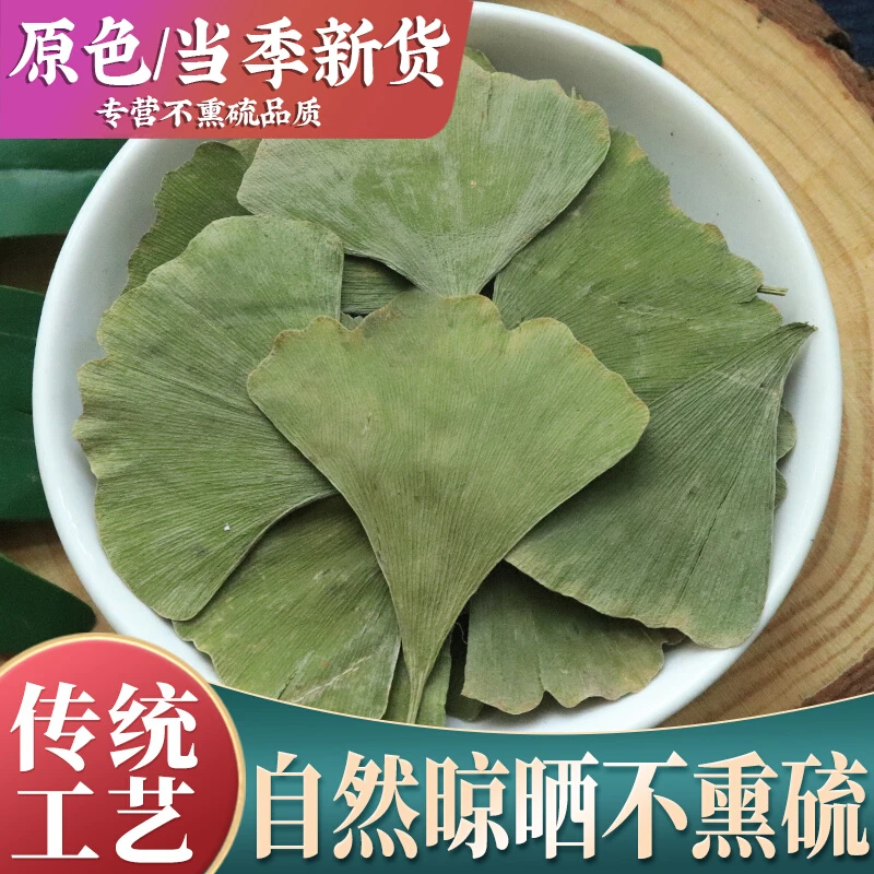 精选当季新货银杏叶干货嫩新鲜银杏叶片叶中老年干净无杂包邮