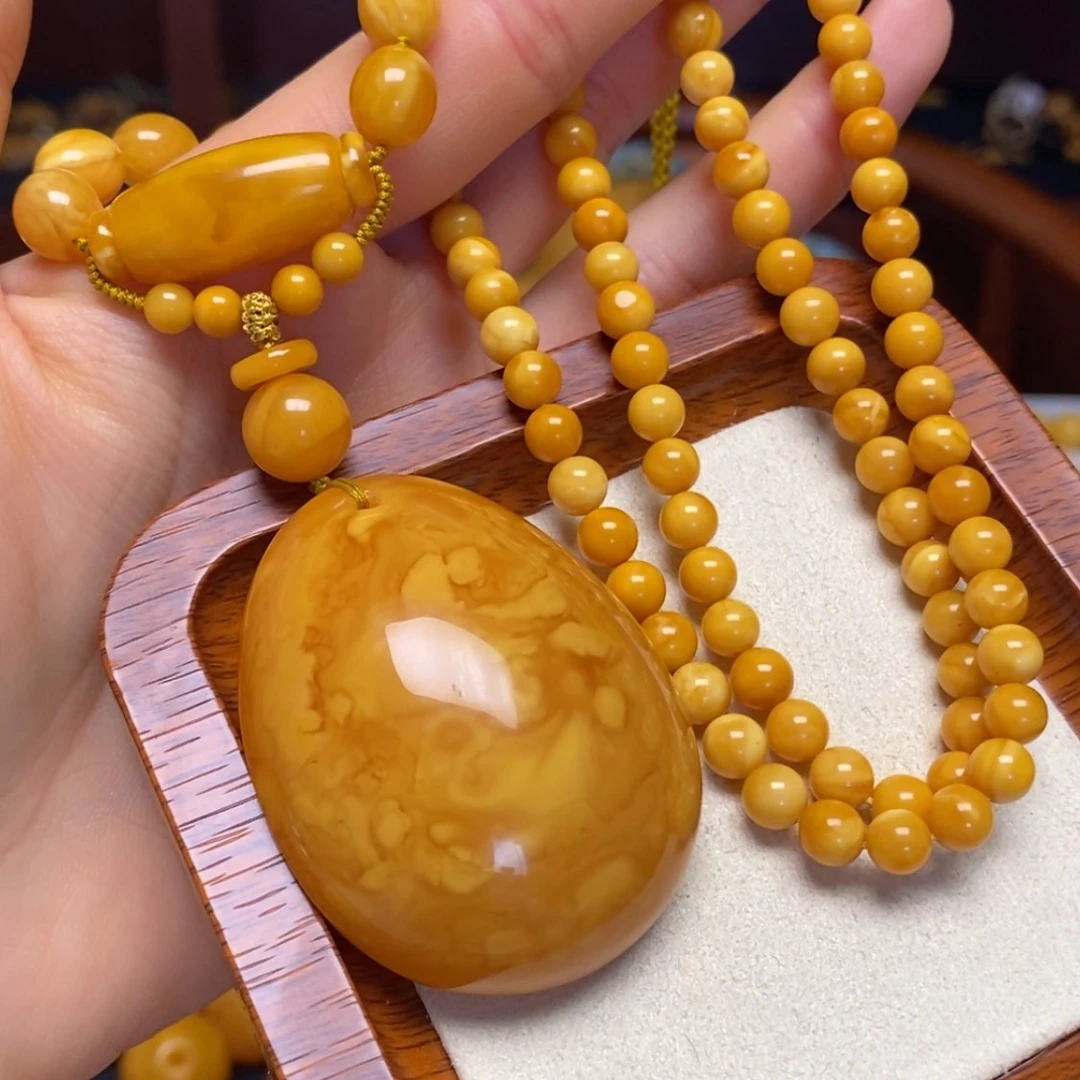 【闪购商品】蜜蜡颈饰未镶嵌项链