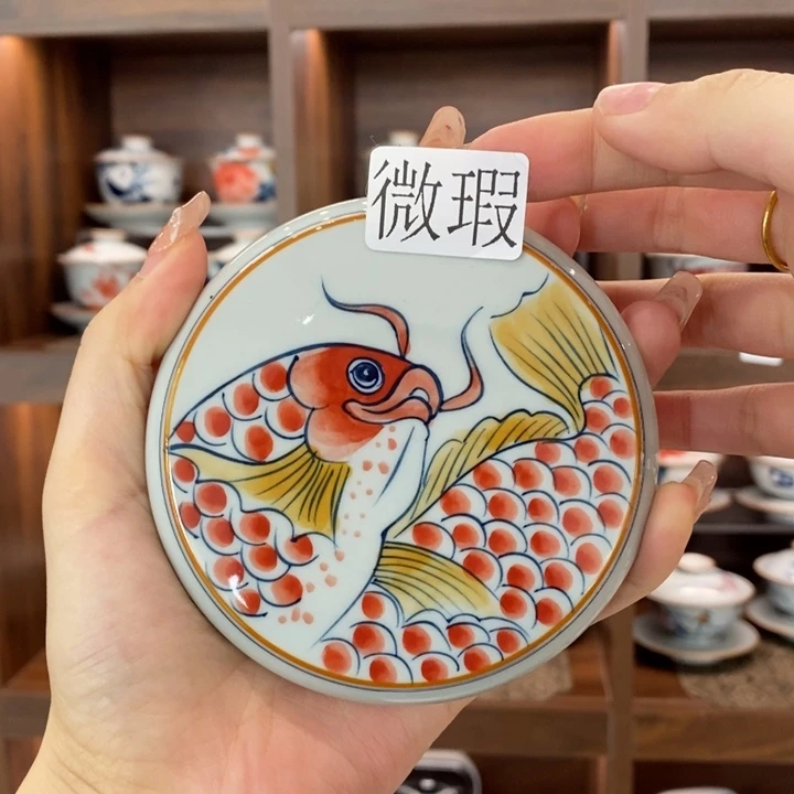 釉下老陶泥手工绘制
