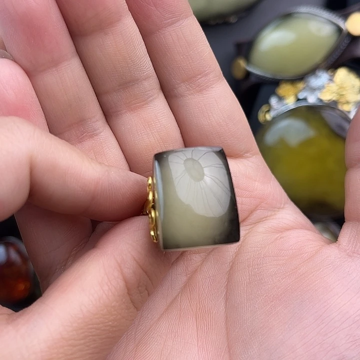 琥珀银S925镶嵌裸石