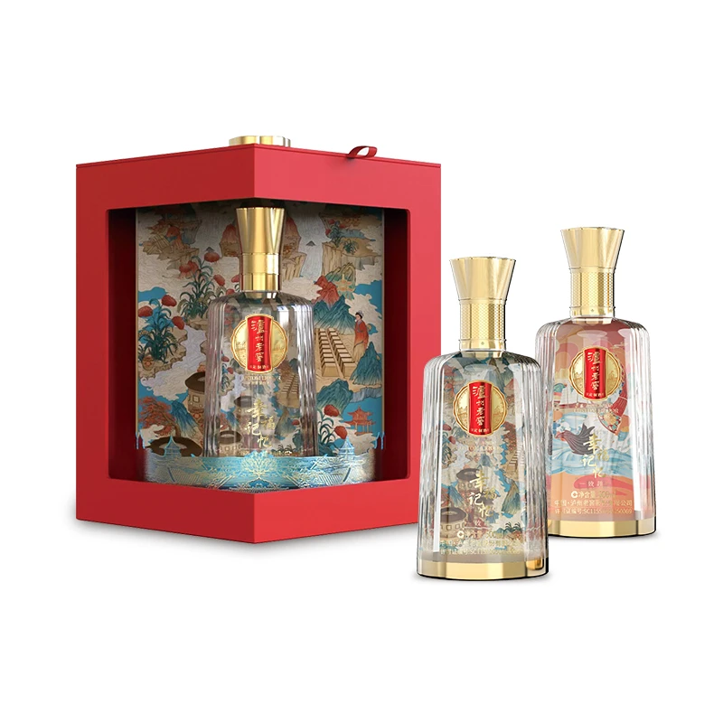 泸州老窖定制酒幸福记忆致趣上美影联名礼盒高档浓香型白酒52度