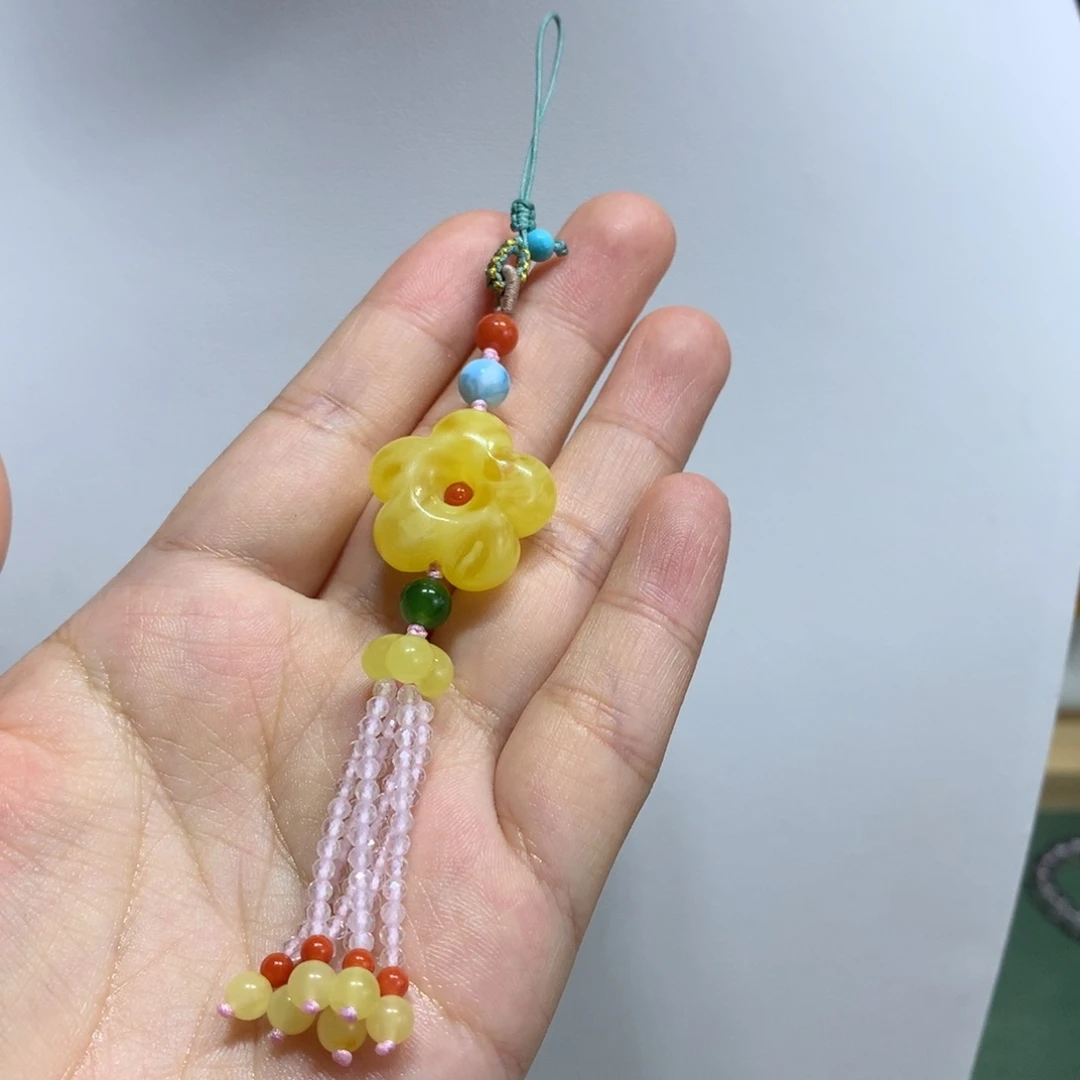 未镶嵌琥珀裸石花