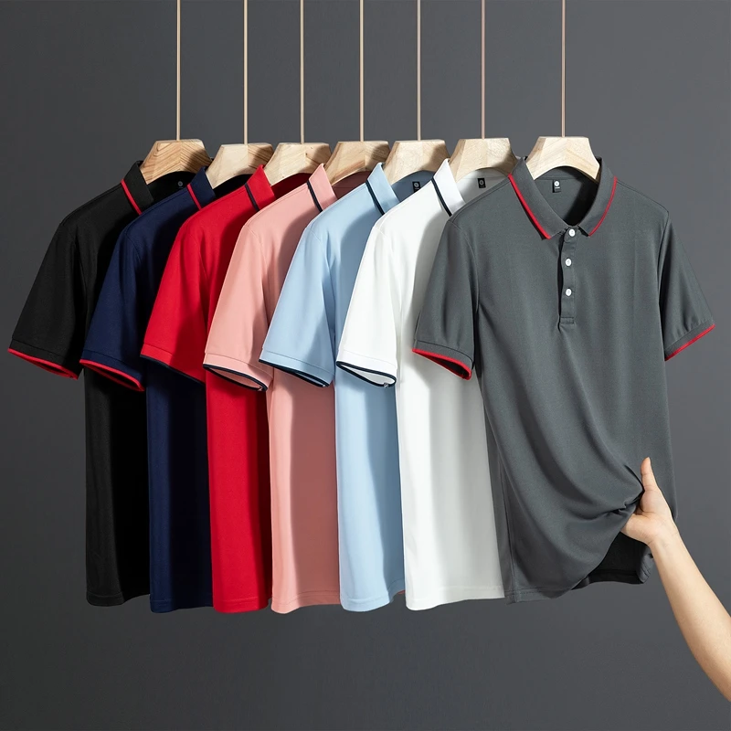 西部公羊商务休闲短袖Polo衫翻领T恤夏季透气简约时尚舒适上衣