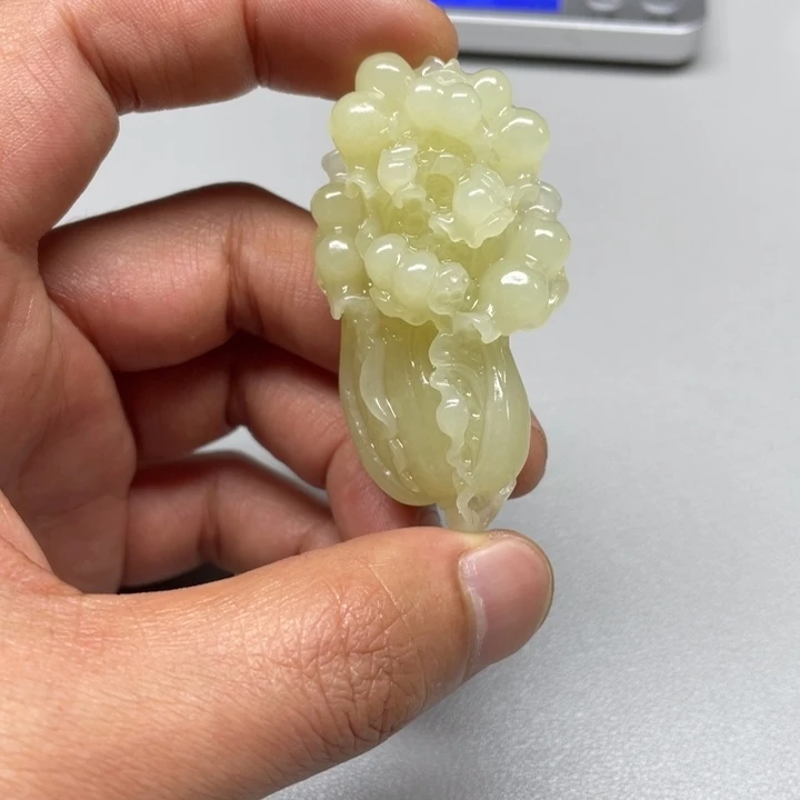 和田玉吊坠(不含链)未镶嵌张**@