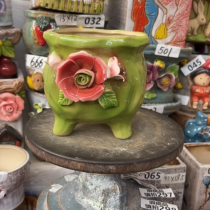 粗陶材质多肉花盆