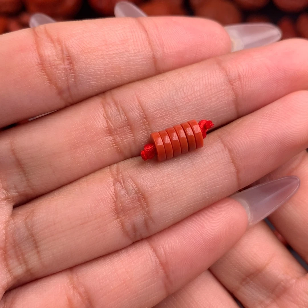 南红玛瑙精工直切隔片6未镶嵌