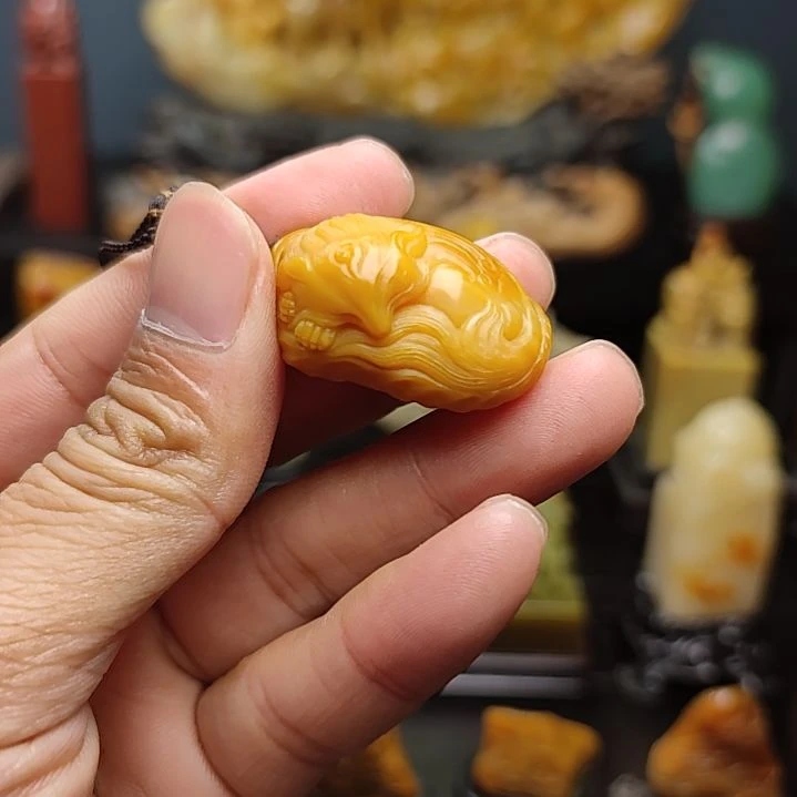 天***~寿山石印石摆件摆件摆件