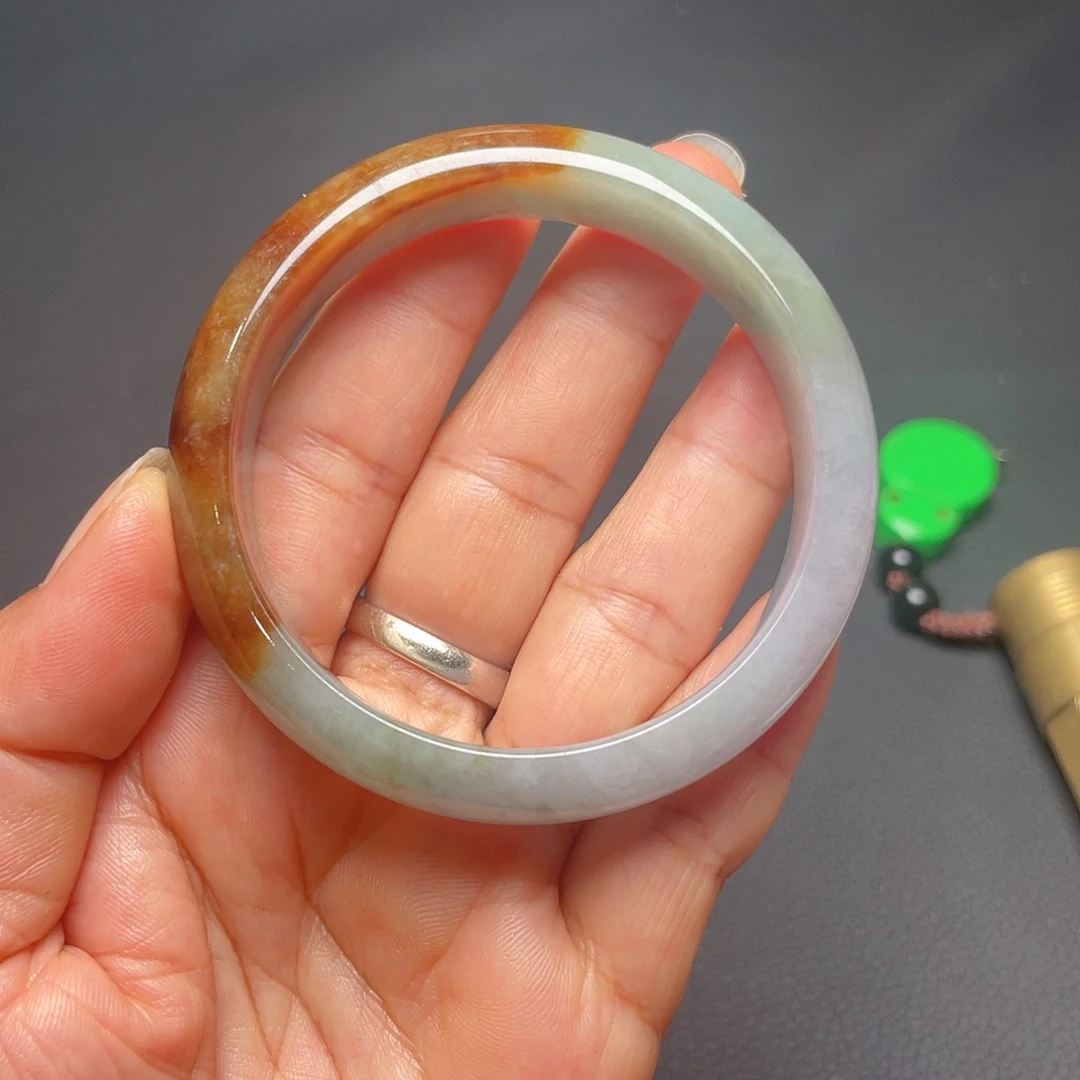 翡翠未镶嵌手镯红翡翠玉手镯