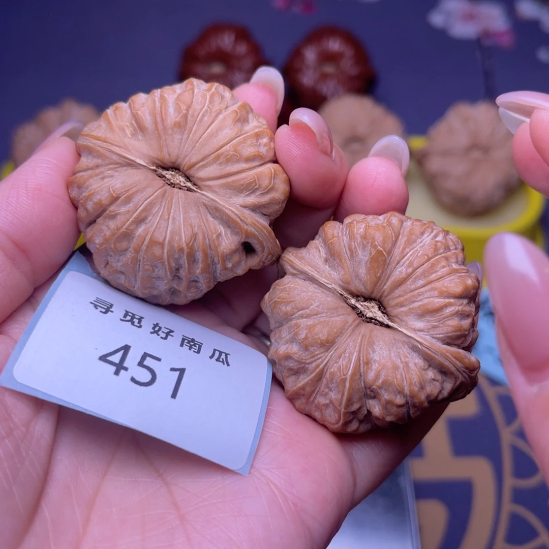 鱼***饼把件文玩核桃南瓜 43 451