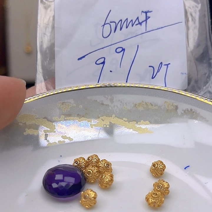 银S925镶嵌颈饰紫晶紫晶925镶嵌99
