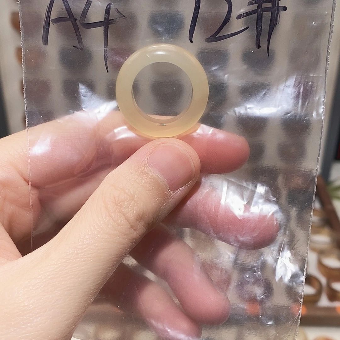 玛瑙/玉髓未镶嵌戒指港12码福利款不退换