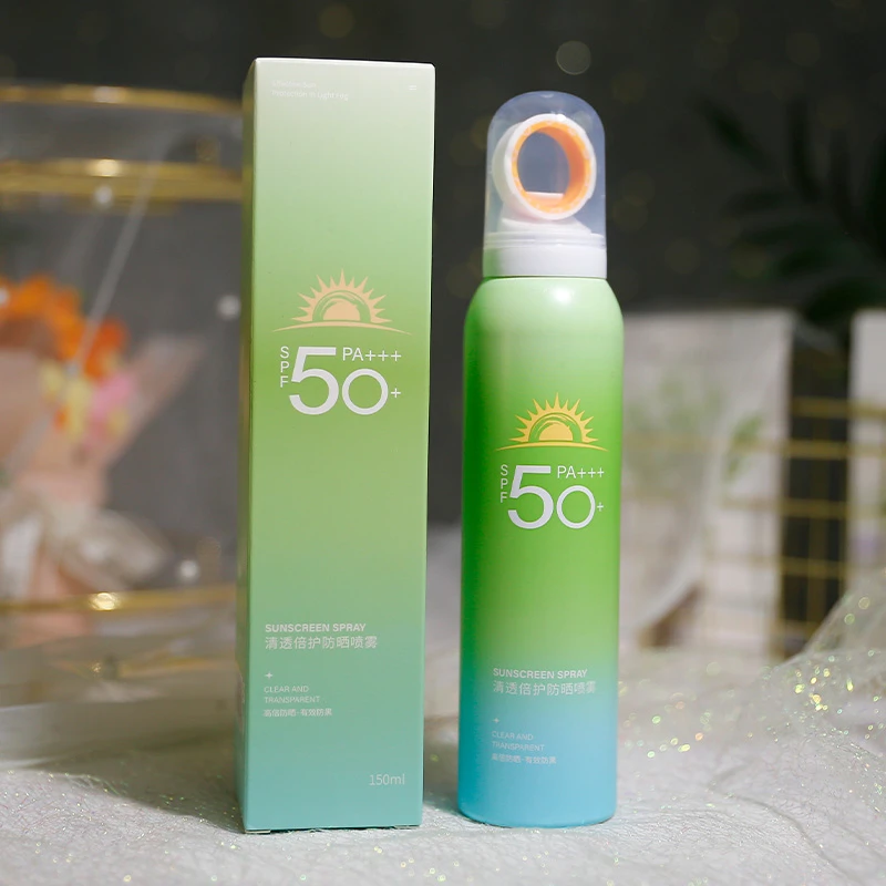 施莉洛清透倍护防晒喷雾轻盈雾态高倍防晒霜防紫外线易成膜夏军训