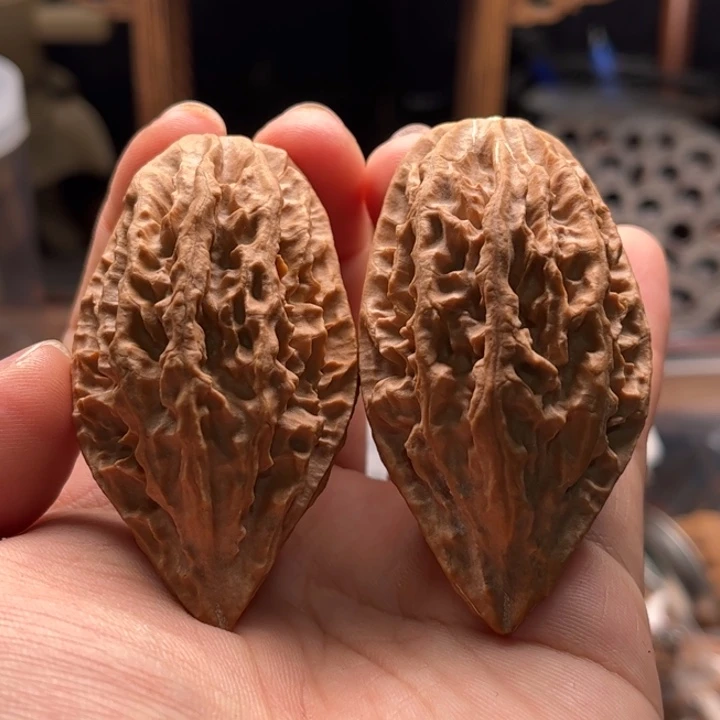 炫***』文玩核桃把件楸大胖65