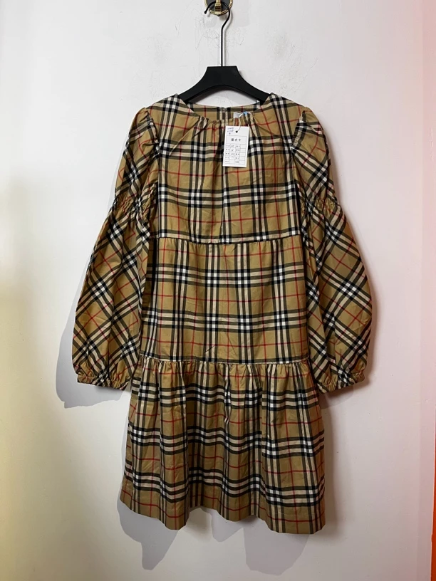 99新 BURBERRY/博柏利 Burberry格纹连衣裙99新