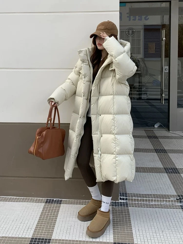 美丽云朵长款/通体高品质90鹅绒/帽子可脱卸