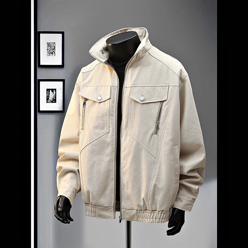 蛇年限定座山蟒立领夹克男款春秋季美式cleanfit穿搭潮牌工装外套