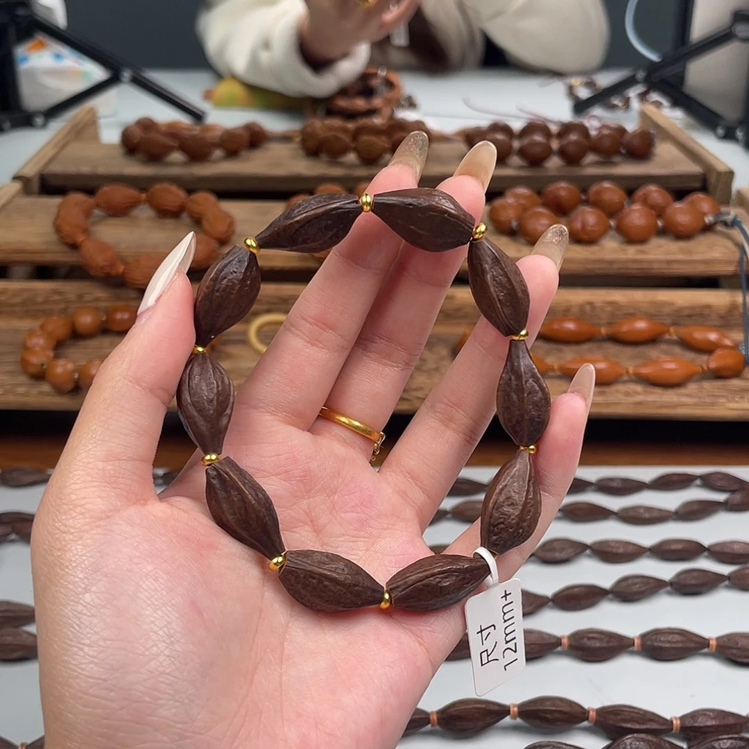 手串/手链橄榄核1.2咖皮手串制作