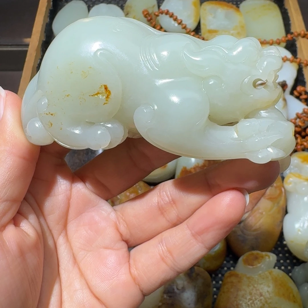 和田玉未镶嵌吊坠(不含链)