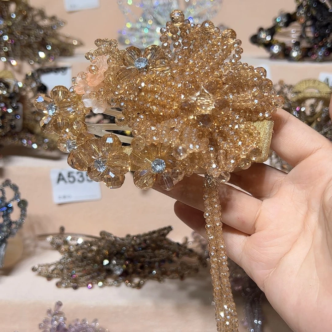 非金属仿水晶35号 懒人夹