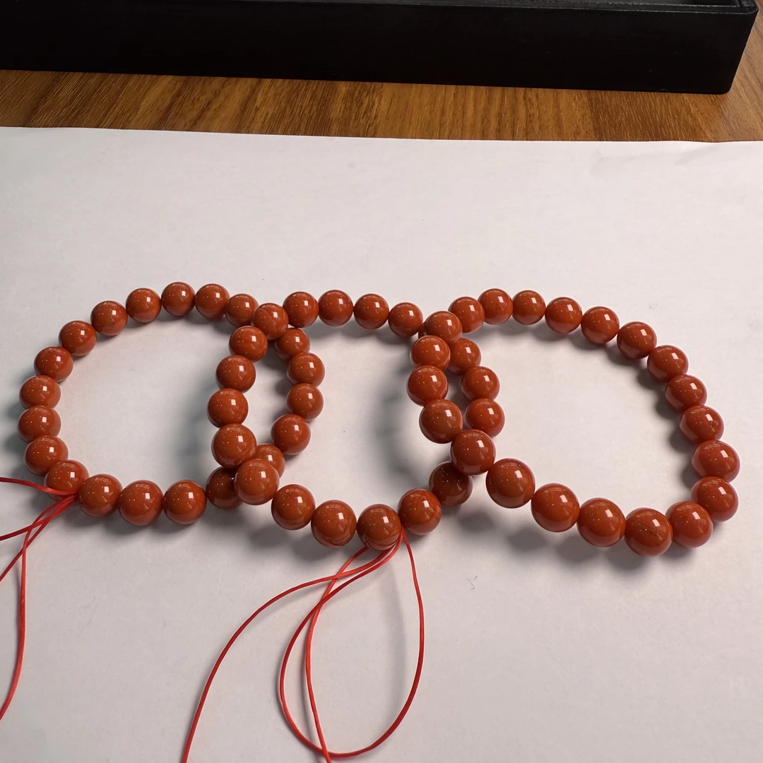 【小宝溯源】天然南红单圈手链 多样性发一件 约9mm 282XBHR