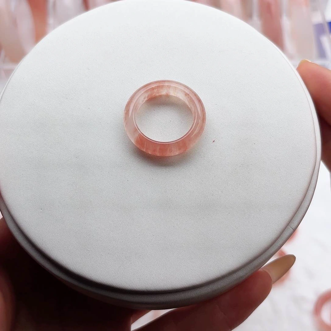 石英质玉戒指未镶嵌豆*