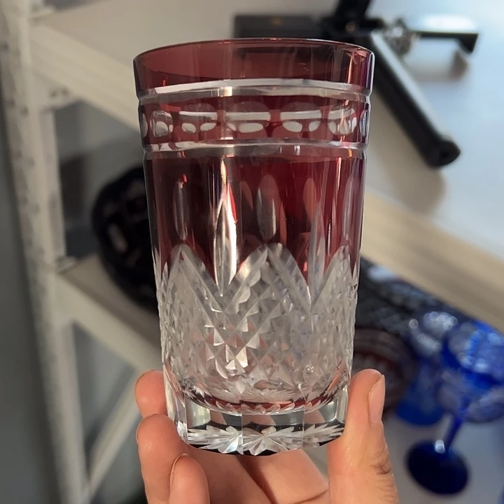 手柄款水晶玻璃微瑕一个