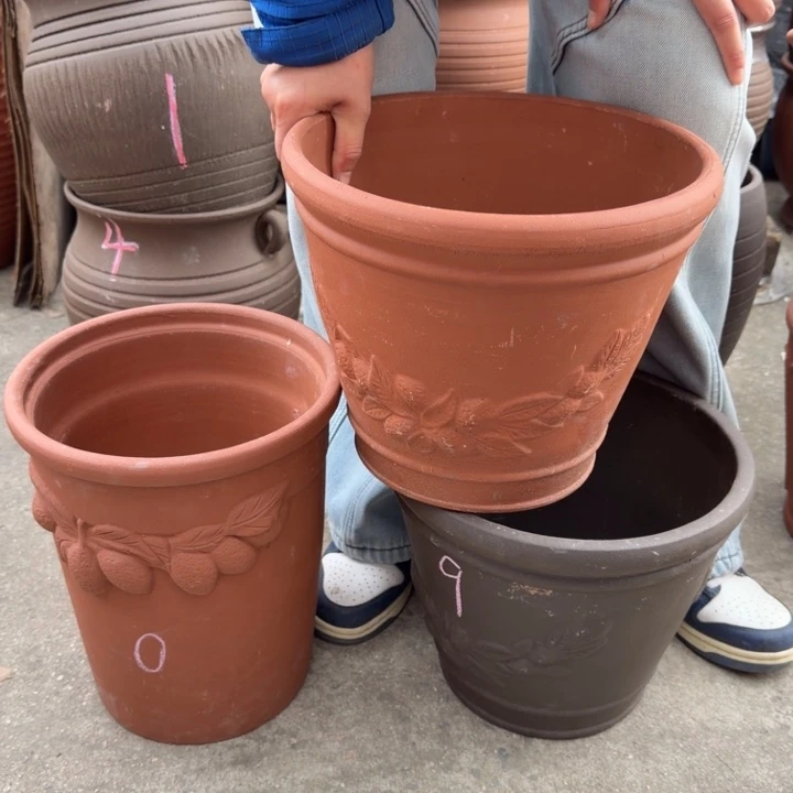 紫砂花盆口30高25口25高31宜兴紫砂