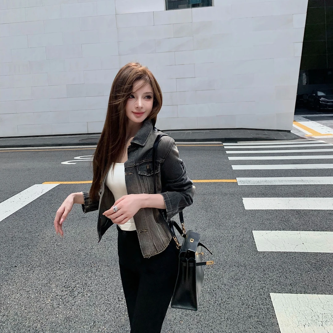 Momoshero【古早旧巴黎】造型必杀技!有点古早味的缎带牛仔外套