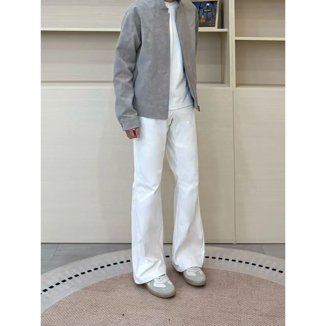 有裤逸选秋款上新重磅司珠地质感三角结构裁片内里带绒毛休闲裤