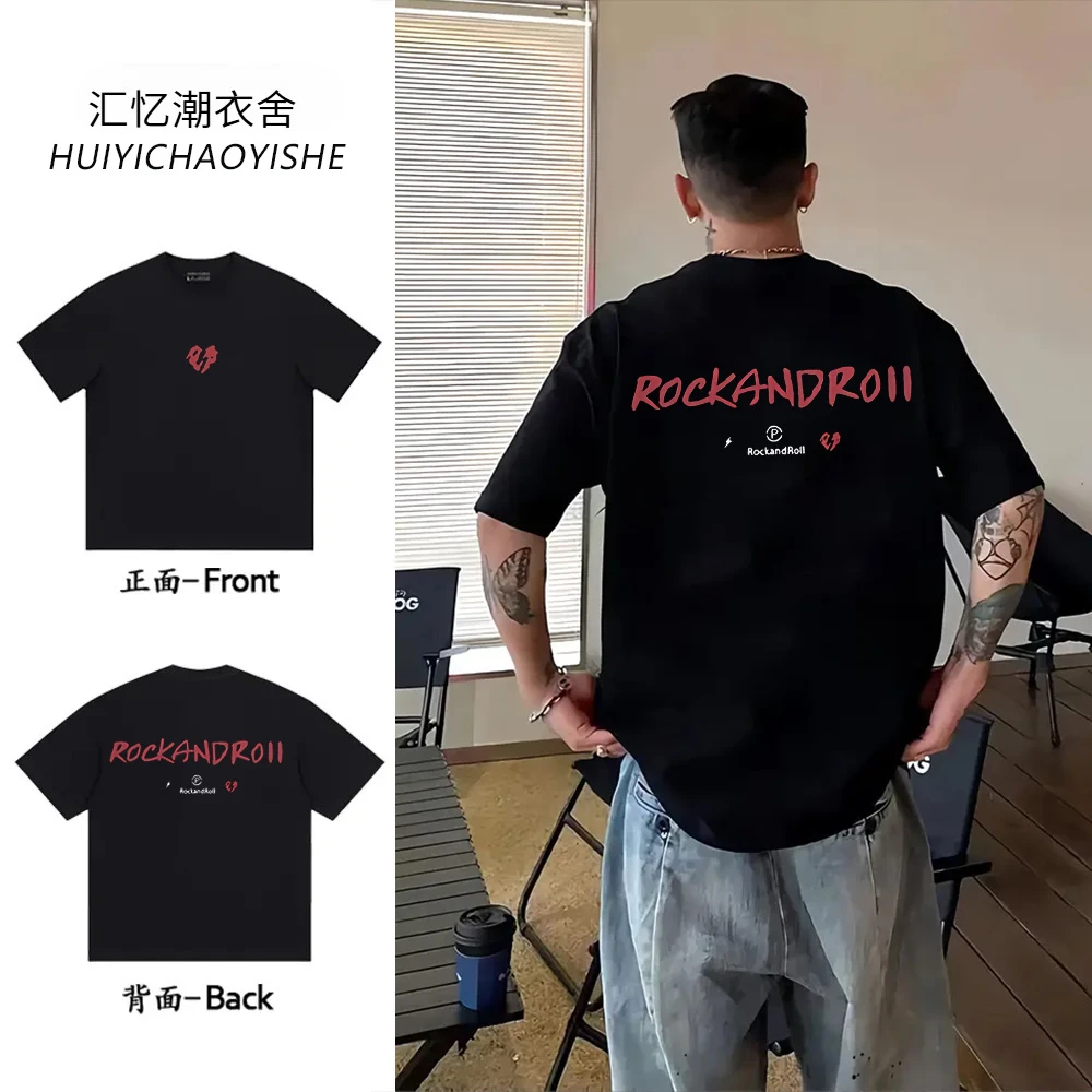 【重磅纯棉】cleanfit短袖T恤美式简约宽松夏季透气情侣百搭ins休闲