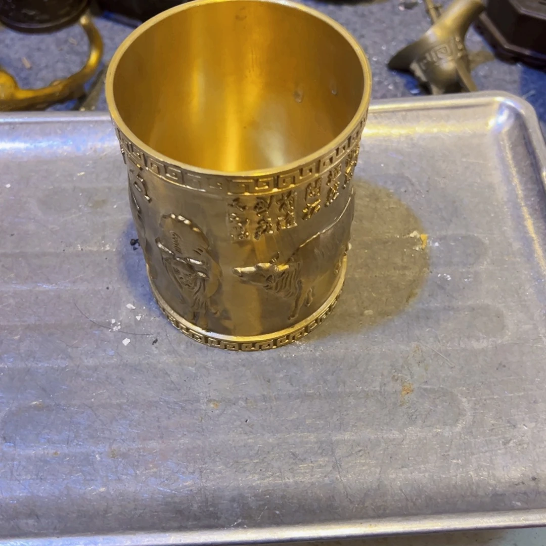 曲***印工艺品黄铜摆件工艺品