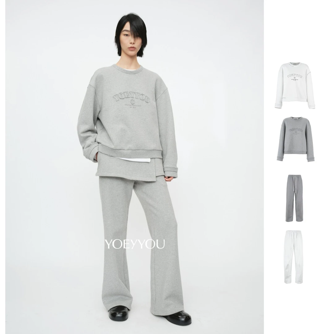 YOEYYOU   25秋冬新品量感直身卫衣裤0964/短款宽松卫衣0967