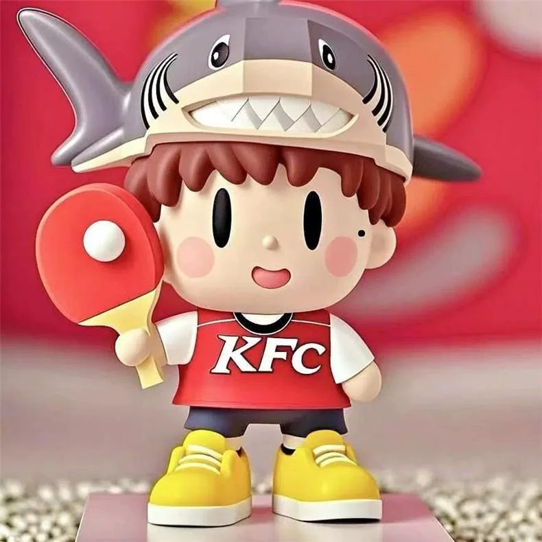 孙颖莎鲨鱼帽子摆件手办公仔莎头组合同人周边创意装饰礼物伴手礼