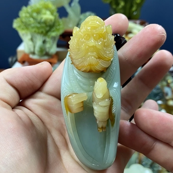 岫玉未镶嵌手把件