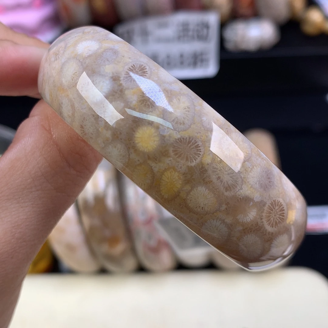 【闪购商品】颈饰未镶嵌硅化珊瑚（珊瑚玉）27号果冻56.6圈