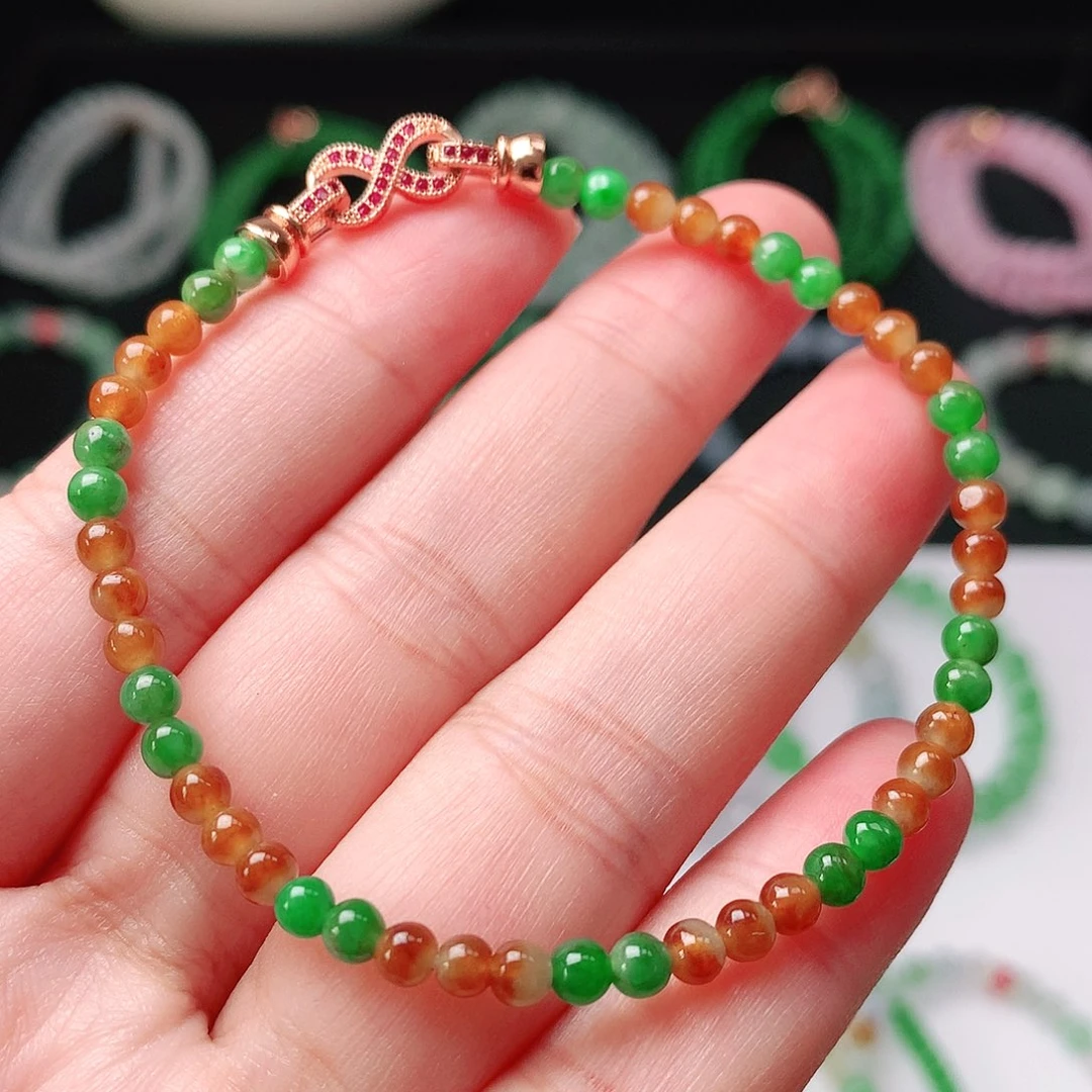 未镶嵌手链翡翠翡翠