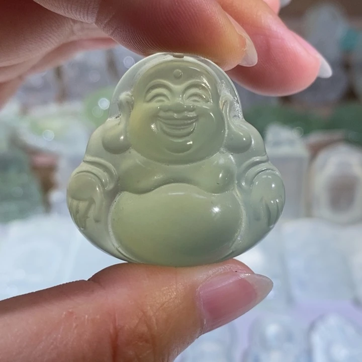 岫玉未镶嵌颈饰吊坠