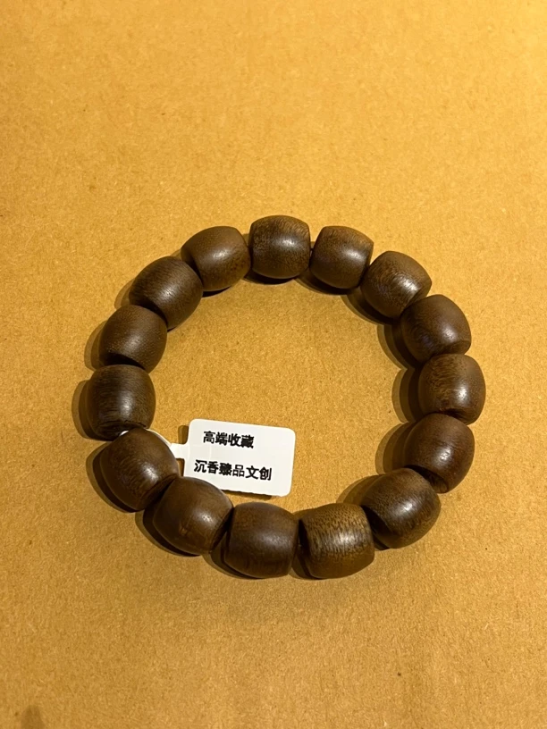 越南芽庄白棋楠桶珠15×15手串