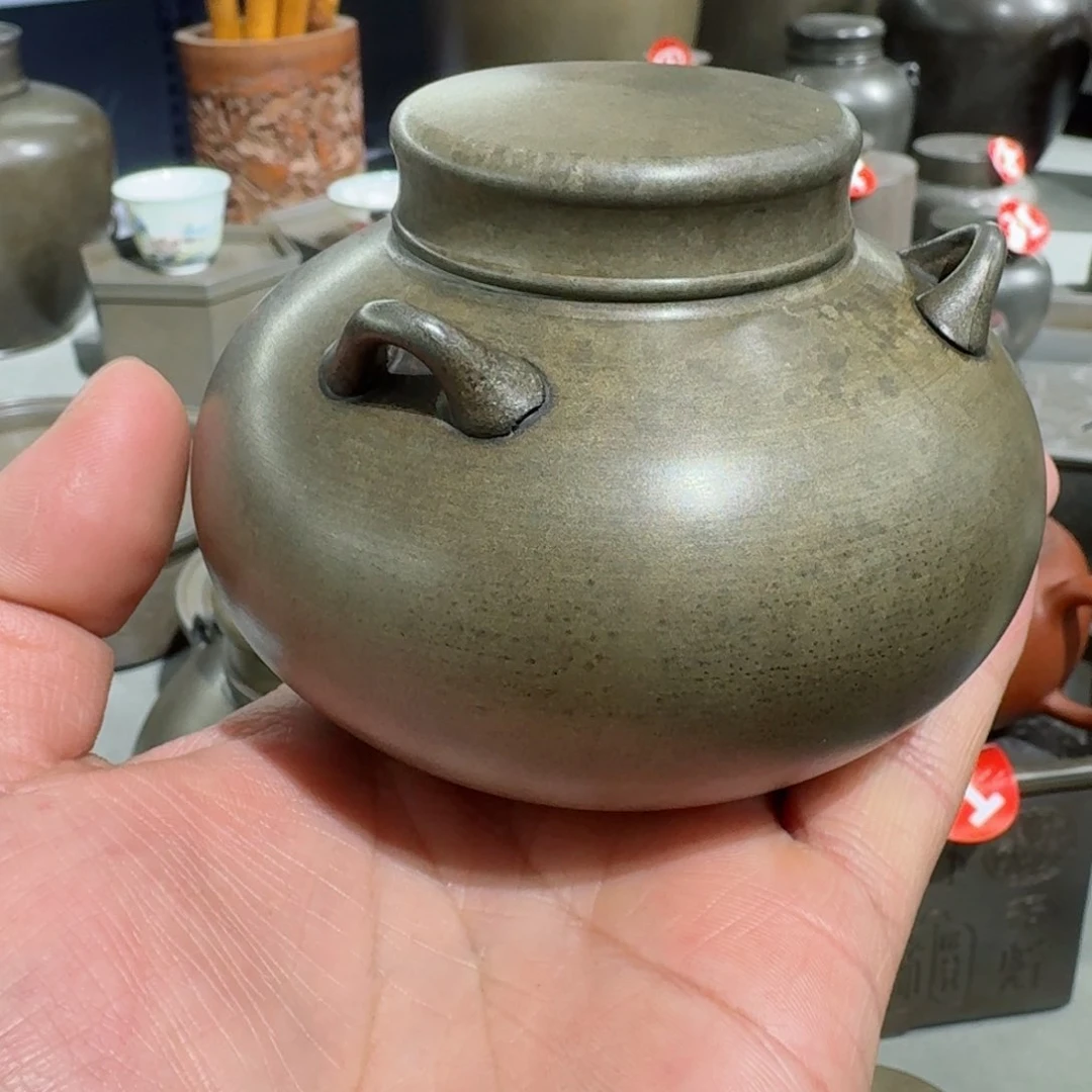皮*子锡茶叶罐。