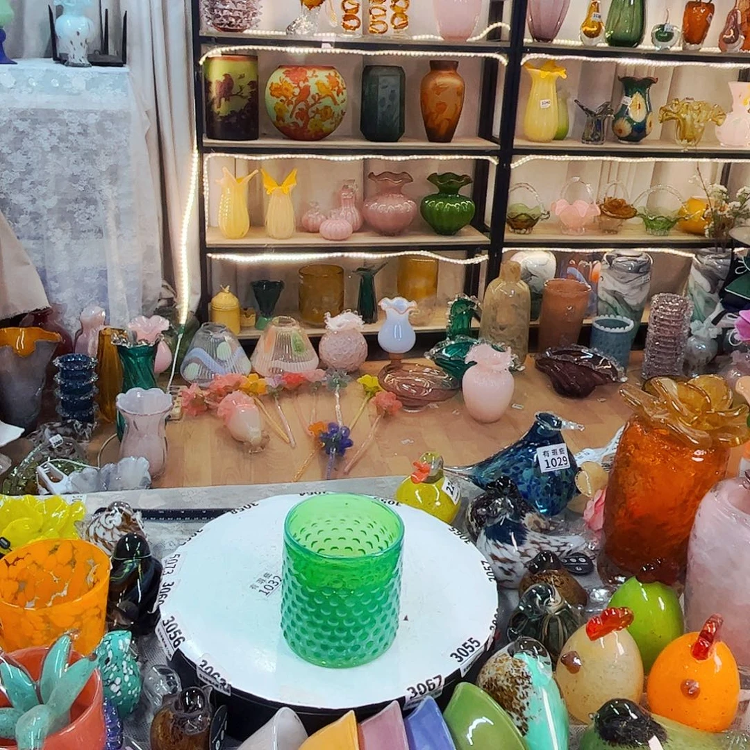 笔筒家悦美居琉璃摆件