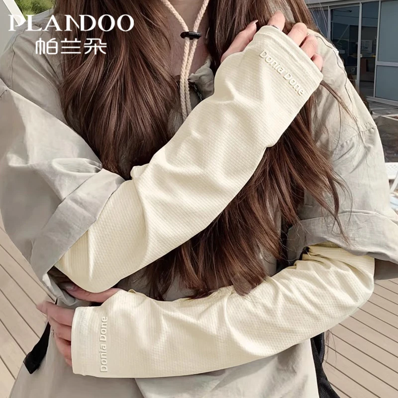 帕兰朵冰袖防晒袖套2025新款冰丝手袖女夏季宽松防紫外线骑行开车