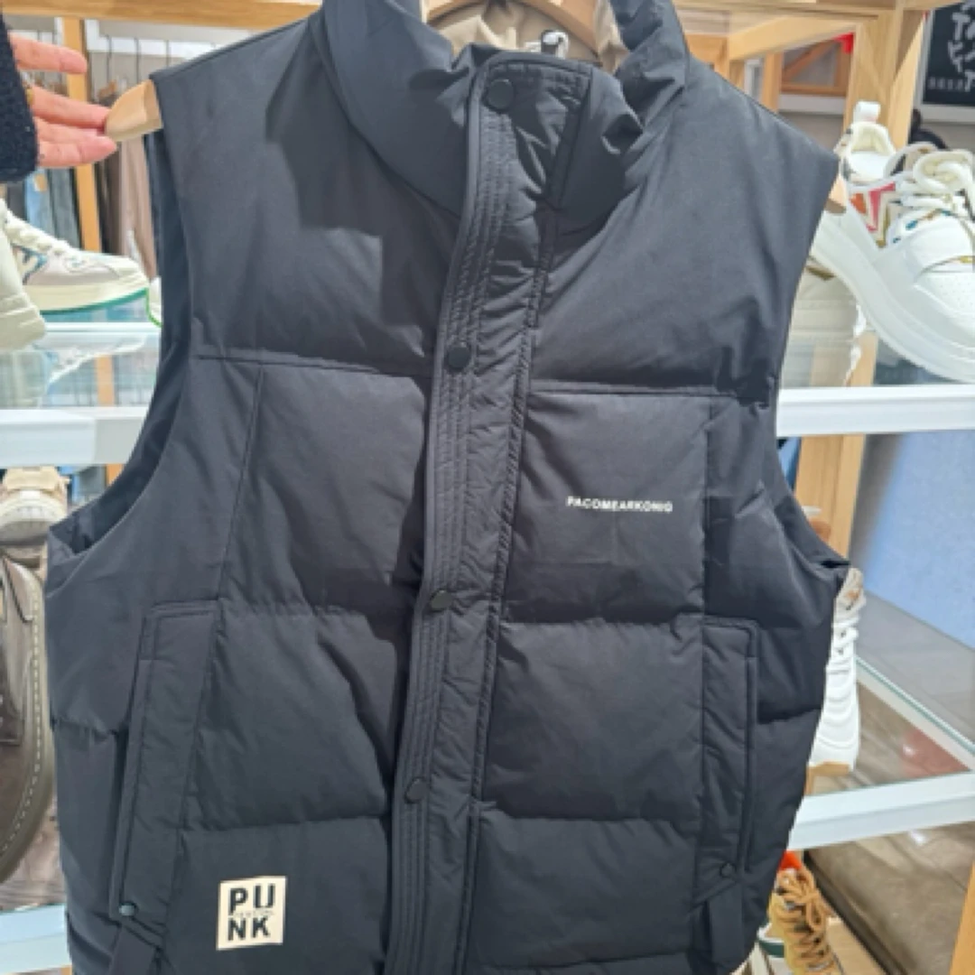 短款立领百搭短羽绒马甲