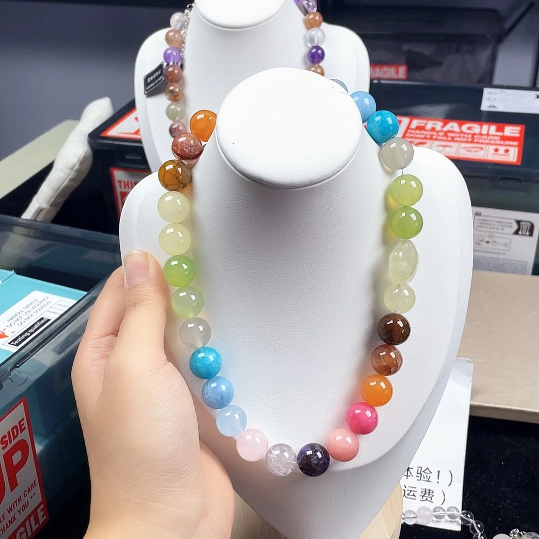 银S925镶嵌烟晶手链