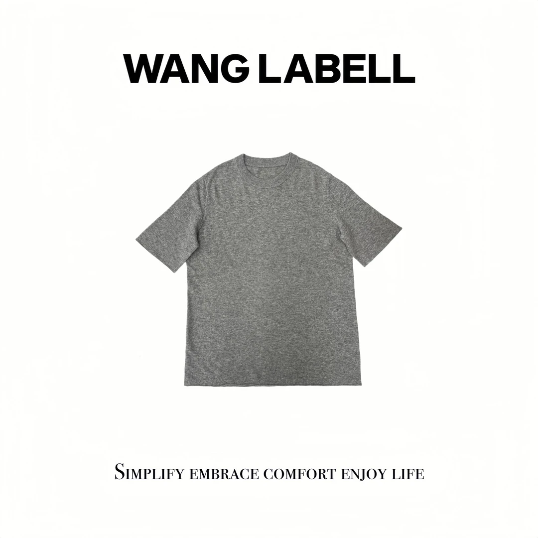 【秋】 |  灰调绵羊毛半袖   简约百搭圆领复古重磅