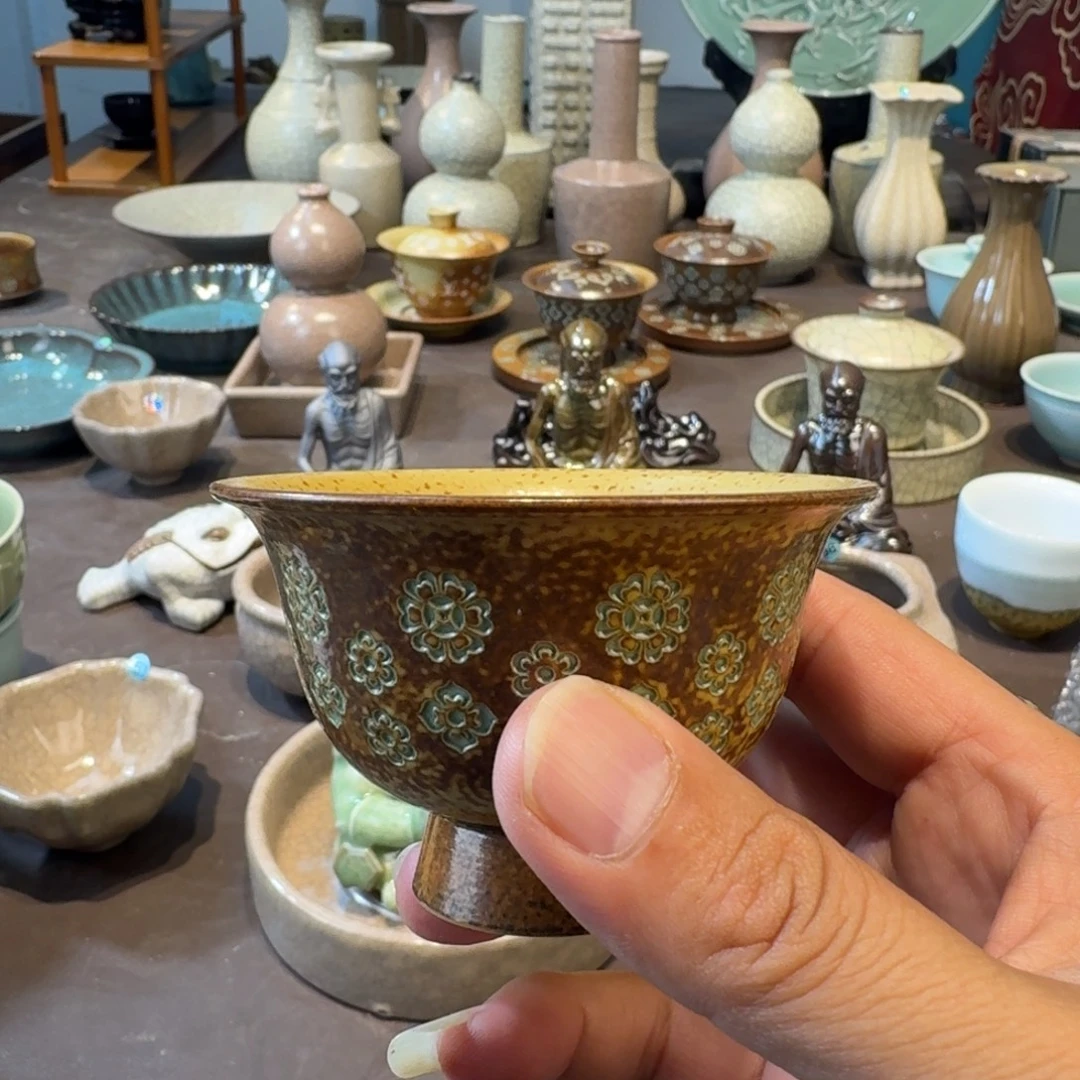 龙泉青瓷茶具微瑕
