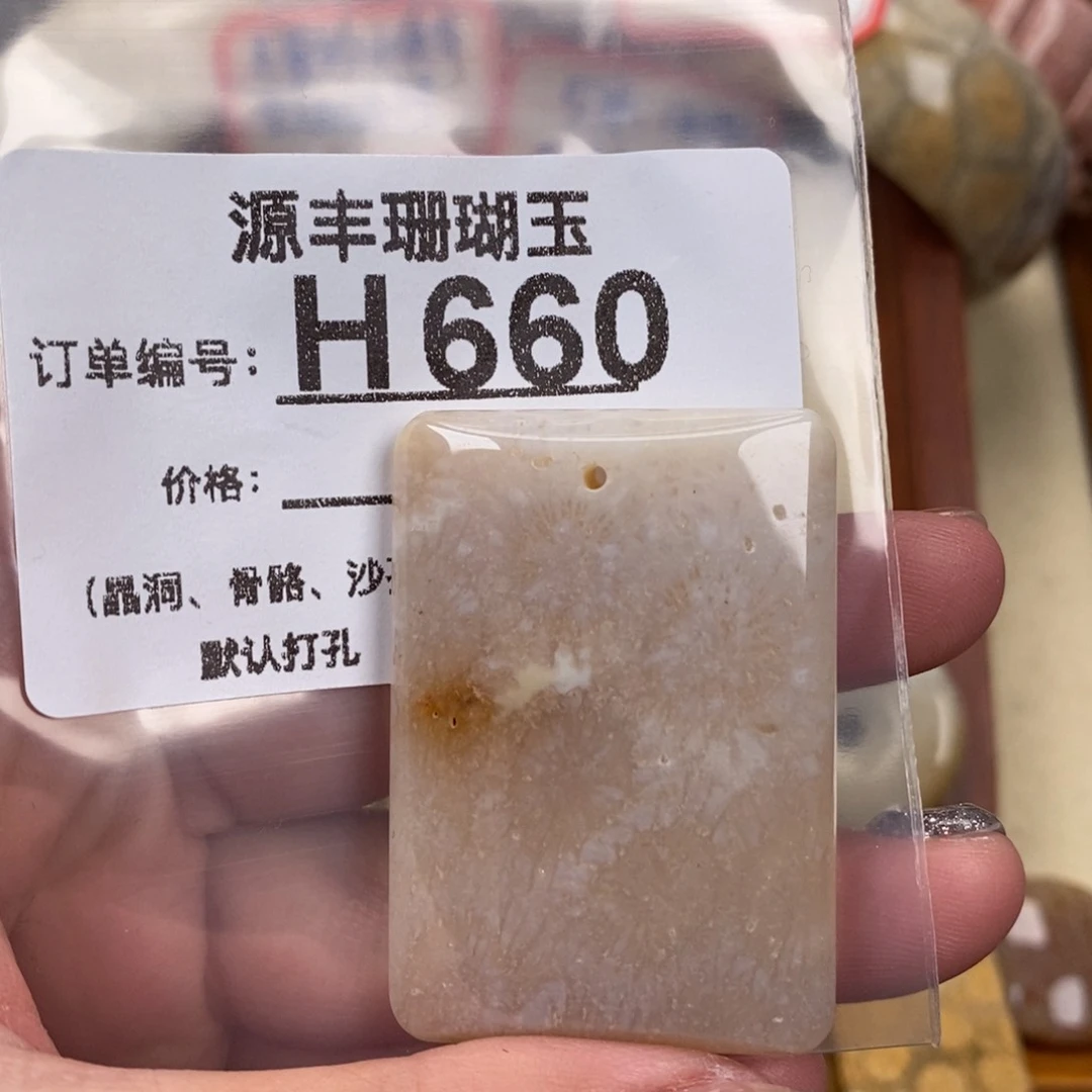 硅化玉颈饰未镶嵌坐****2