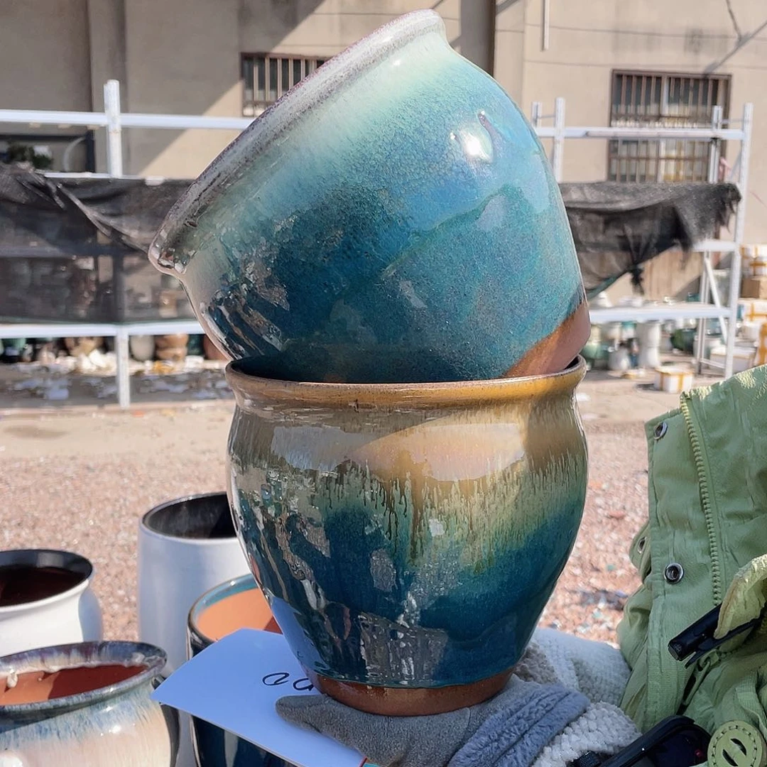 红陶王嫂花盆0210-b200