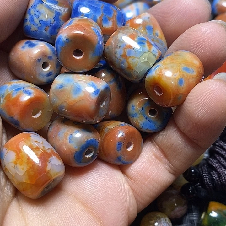 画***画玛瑙/玉髓未镶嵌颈饰