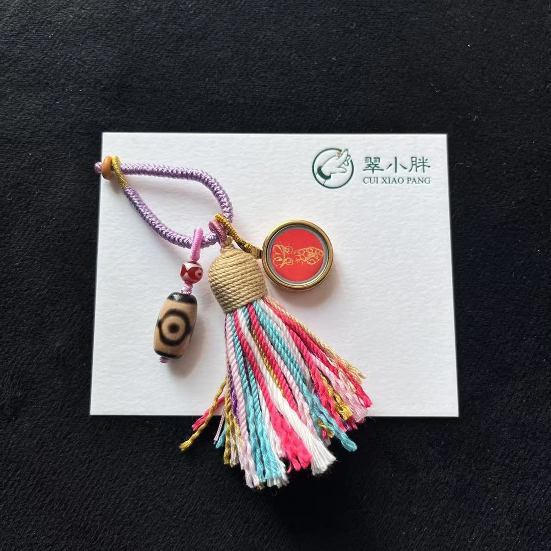 翠小胖珠宝 熊猫三符符包挂